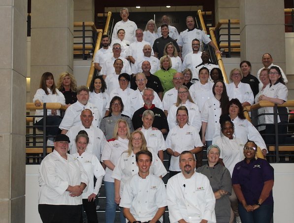 Group of personal chefs at conference
